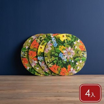 《Creative Tops》英國 木質圓餐墊4入(熱帶風情29cm) | 桌墊 軟木餐墊