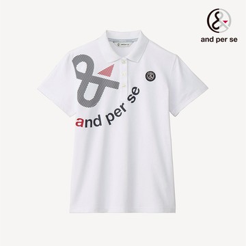 【and per se】女款速乾清爽設計白色POLO衫 DLW29705