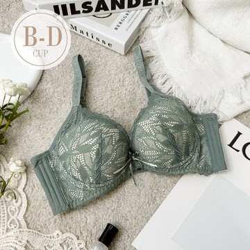 內衣【愛蜜諾拉】石墨烯集中軟鋼圈內衣 *B-D罩 (綠) #27926
