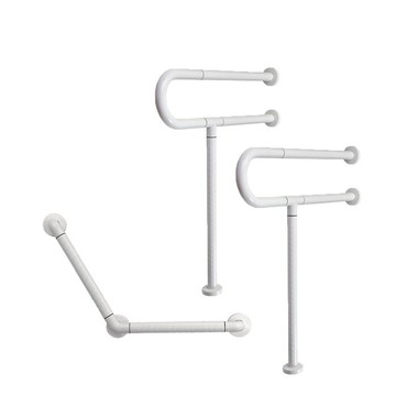 【海夫健康生活館】裕華 ABS抗菌系列 P型扶手X2+V型扶手 40X40cm(T-110B*2+T-054B)