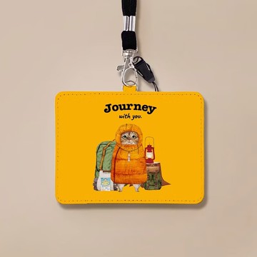 Journey with you 露營貓咪 / 證件套