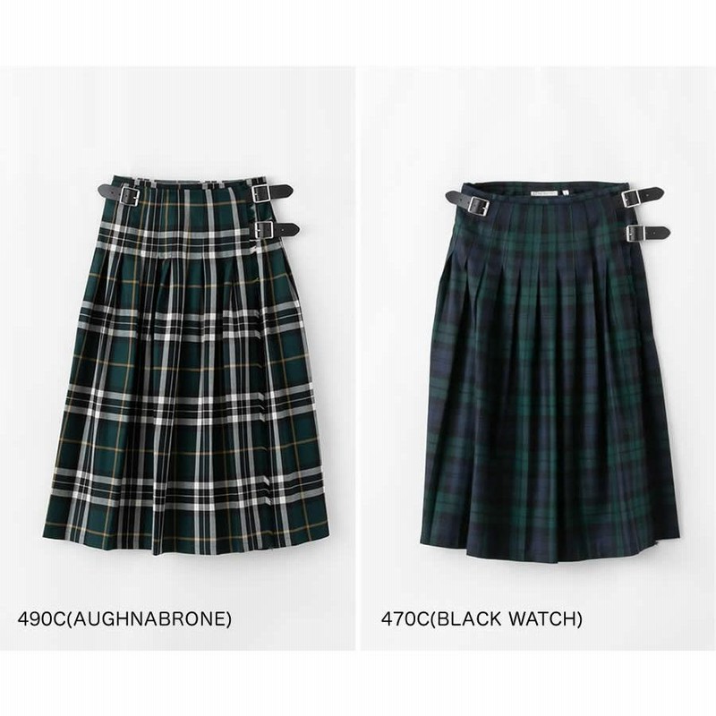 オニール・オブ・ダブリン WRAP SKIRT ウール タック ラップスカート 