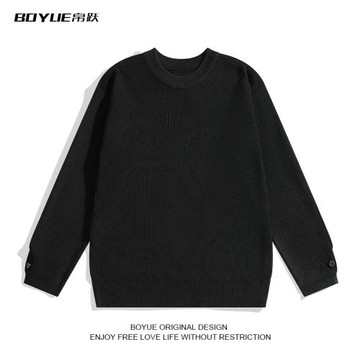BOYUE帛躍細針毛衣小眾設計感秋冬慵懶風針織衫上衣秋冬2022新款