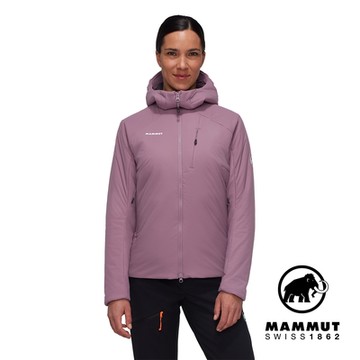 【Mammut長毛象】Rime IN Flex Hooded Jacket W 彈性保暖化纖連帽外套 波動紫 女款 #1013-02141