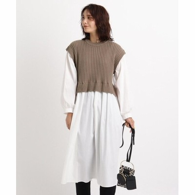 Grove ベストドッキングシャツワンピース 通販 Lineポイント最大get Lineショッピング