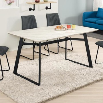 Boden-巴莫4.7尺工業風石面餐桌