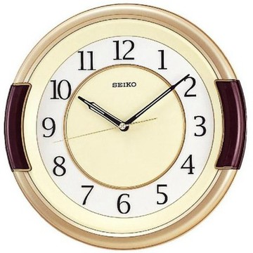 SEIKO 經典熱門掛鐘QXA272G -金邊/30.8cm