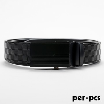 per-pcs ZIBIYA嚴選高品質皮革格紋自動皮帶(805-AS)