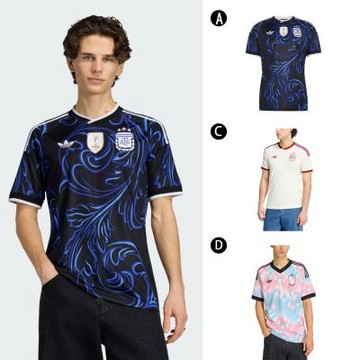 【Adidas 愛迪達】2026 世足AFA A JSY D 世界盃 客場 短袖球衣 短袖上衣 男女 A-JM8395 C-JN4397精選五款