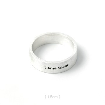 [純銀/設計款] 靈魂伴侶情侶戒指組 /女款 / 3 size / Soulmate Couple Ring Set