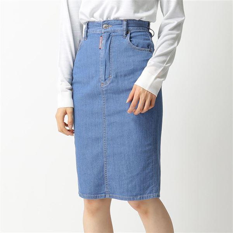 DSQUARED2 ディースクエアード S75MA0707 S30341 Denim Skirt デニム