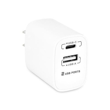 【動力公牛POWER BULL】PB-221AC雙孔2.1A智能Type-C & USB充電器(智能IC自動識別 雙認證)