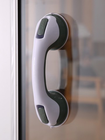 家用吸盤浴室洗澡扶手 免打孔衛生間玻璃門把手老人安全拉手