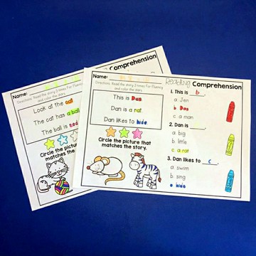 甄選✨幼兒小學英語初級閱讀理解入門涂色趣味啟蒙句子作業紙練習冊【珍愛女孩】