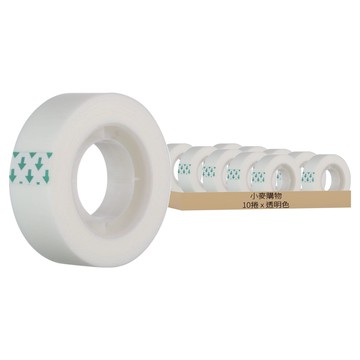 小麥購物 手寫膠帶 12mm x 20m Y588 20g  透明色  10捲