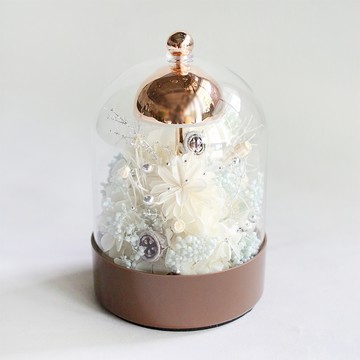 風鈴玻璃盅檯燈 - 冰晶