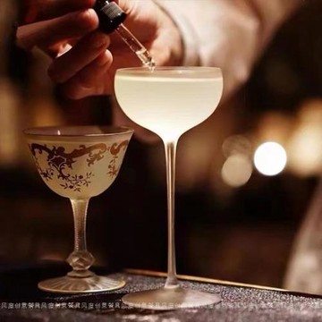 。日式手工木村雞尾酒杯水晶玻璃杯高腳杯雞尾酒杯馬天尼杯馬提尼