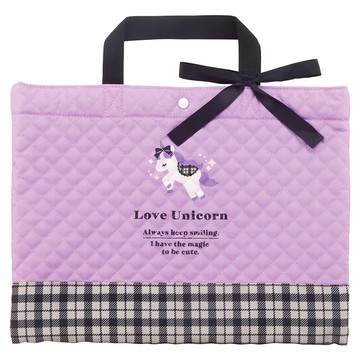 Skater 補習袋 135g  獨角獸 紫色  40 x 30cm