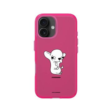 iPhone 16 Clear 粉漾桃 - Godgwawa 變種吉娃娃 - 頂吉一指