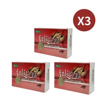 【漢本方】紅麴納豆激酶 60粒-3入組