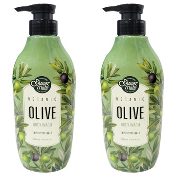 Shower Mate 療癒植園花草 橄欖沐浴乳  500ml  2瓶