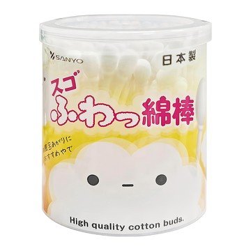 SANYO 山洋 日本原裝進口 特殊超柔雙頭棉花棒  110支  1罐