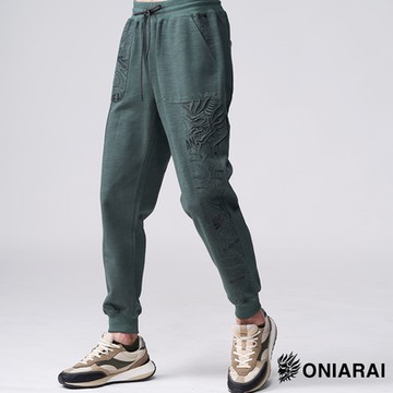 鬼洗 BLUE WAY – 極致戶外剪接等高線針織長褲(墨綠)