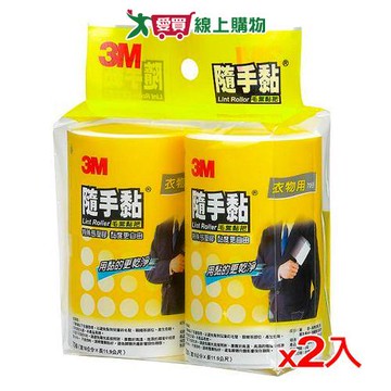 3M百利毛絮黏把補充包衣物用(70張x2/組)【2件超值組】【愛買】