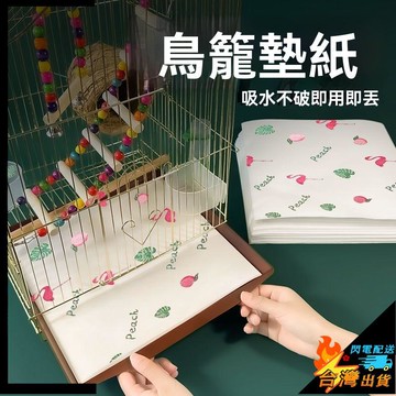 【台灣出貨】鳥籠墊紙 加厚 接糞紙 吸水紙 鸚鵡托盤站架食墊布 一次性寵物 鳥屎墊布 尿墊