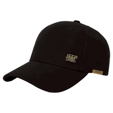 JEEP SPIRIT 休閒時尚簡約Logo基本款棒球帽  黑色  均碼