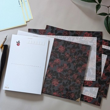 壓制明信片/厚紙/Sazanka no Koji/日本製造