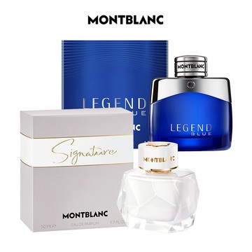 【MONTBLANC 萬寶龍】男女對香組(永恆之名女性淡香精50ml+傳奇紳藍男性淡香精50ml.附紙袋x1)快速出貨