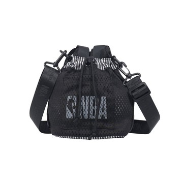 NBA 斜紋拼接 網眼 側背包