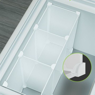 冰柜内部收纳盒小置物架架子多层分隔栏隔板家用冷藏储物盒整理