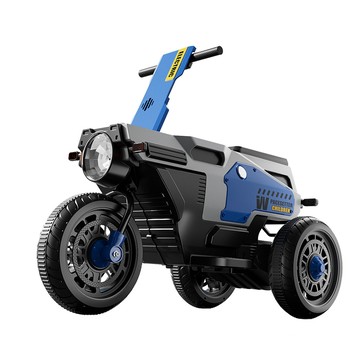 TECHONE MOTO40 可折疊兒童電動摩托車手把可折疊三輪車雙驅動充電玩具童車/獨立音響系統充電雙驅動童車