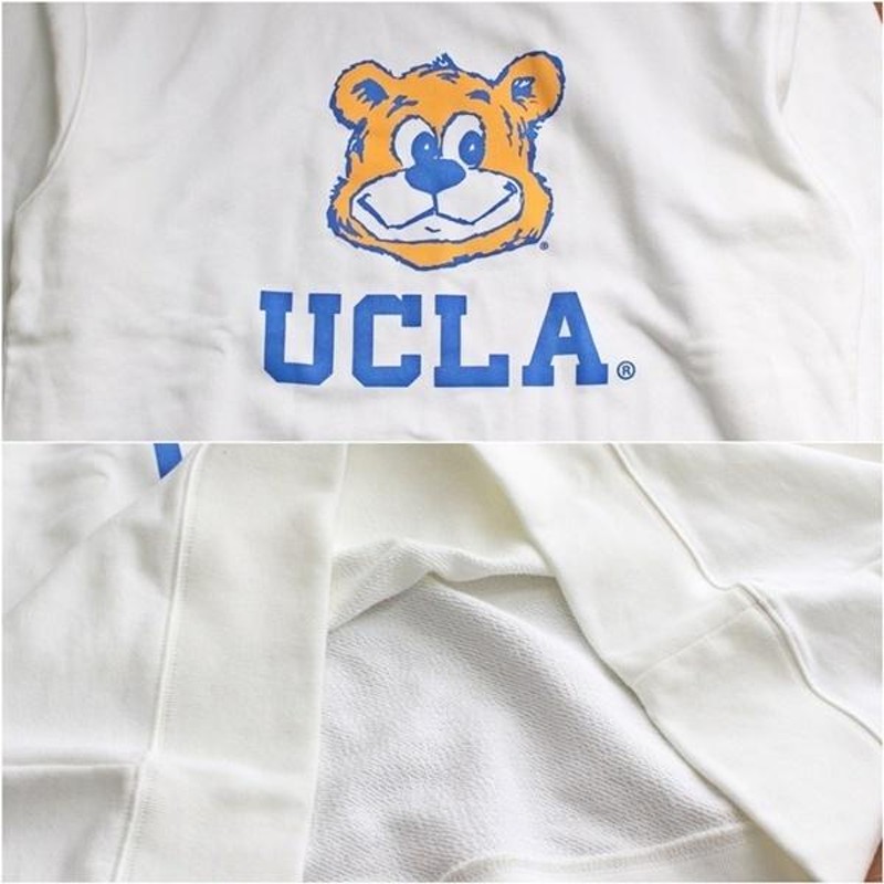 UCLA トレーナー くま クルーネック スウェット カレッジロゴ プリント