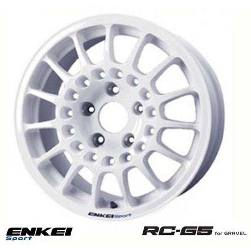 ENKEI Sports RC-G5 for GRAVEL 】 15インチ 6.5J 4H-100 +40 ホワイト 1本 (エンケイ スポーツ  軽量ホイール IRS MOTOR SPORT) | LINEブランドカタログ