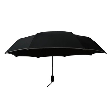 艾米購物 安全防回彈自動傘 石耀黑 一鍵開收 防風 成人適用  1支