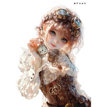 【五月新品 5】07-124-0114 人物貼紙 蒸汽龐克風格