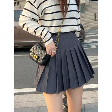 bettyjones自制胯寬大臀圍半身裙西裝料百褶裙防走光褲裙學院風