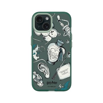 iPhone 15 Clear 憂墨綠 - 哈利波特 Harry Potter - 衛氏巫師法寶店