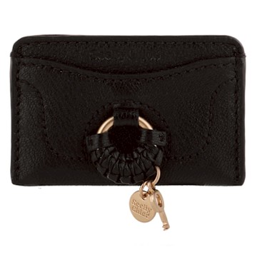 See by Chloe-HANA 系列皮革卡片夾(黑)