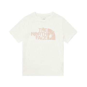 The North Face 北臉 短袖上衣 女 吸濕排汗 W SUMMER PLAY LOGO SS TEE 米白 NF0A8D7PFN4