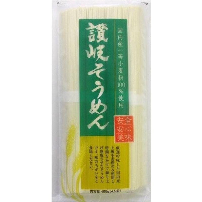 讃岐物産 国内産小麦讃岐そうめん 400g×12袋入り お中元 お歳暮 ギフト 贈り物 贈答 ギフト 直送 正規代理店