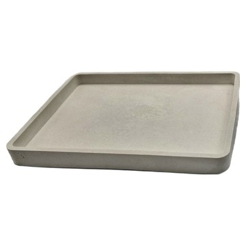 長方形接水盤  水泥白  16.5 x 22cm