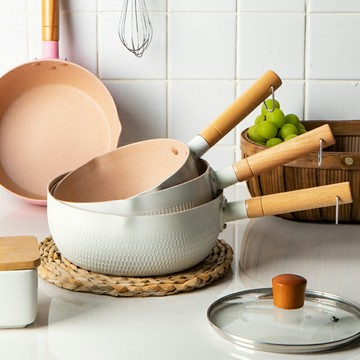 【優選百貨】湯鍋 蒸鍋 半房 日式雪平鍋 小奶鍋 不粘鍋 燃氣灶適用一人家用湯鍋 煮面泡面鍋 全館免運