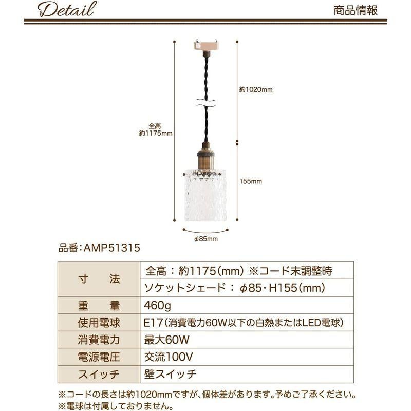 Ampoule アンプール ペンダントライト 照明 おしゃれ シャンデリア E17