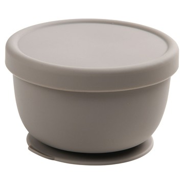 Dailylike Bon Bon 矽膠吸盤學習碗  可可色  1個