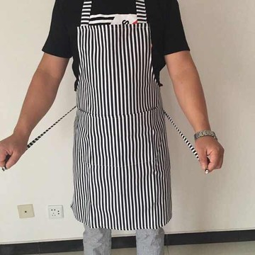 包郵200斤男女加肥大尺碼帆布無袖圍裙 防油防汙廚房掛脖簡約厚圍腰