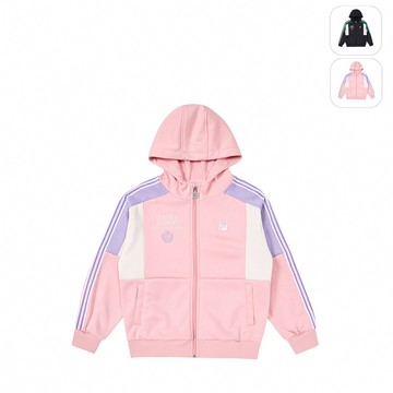 【FILA】KIDS 孩童款 針織外套-粉色 1JKZ-8412-PK